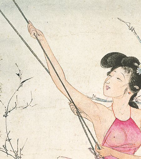 滨湖-胡也佛的仕女画和最知名的金瓶梅秘戏图